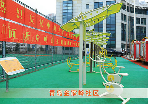 ​公海彩船为青岛金家岭社区构造社区健身广场